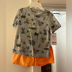 NWT Carters Summer Outfit (shorts and shirt combo)